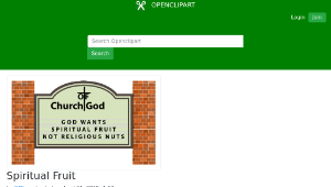 openclipart圖庫：Spiritual Fruit縮圖