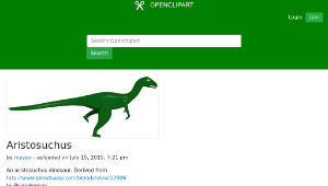openclipart圖庫：Aristosuchus縮圖