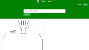 openclipart圖庫：ASCII Man & Sign-資源代表圖