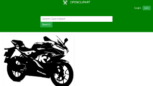 openclipart圖庫：Motor Bike Clipart -資源代表圖
