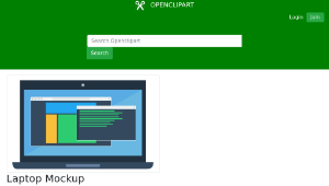 openclipart圖庫：Laptop Mockup-資源代表圖