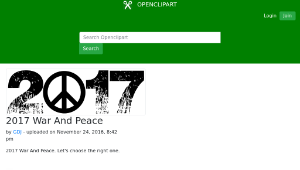 openclipart圖庫：2017 War And Peace-資源代表圖