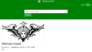 openclipart圖庫：Woman head-資源代表圖