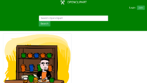 openclipart圖庫：Preparing breakfast-資源代表圖