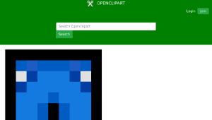 openclipart圖庫：Pixel Jeans縮圖
