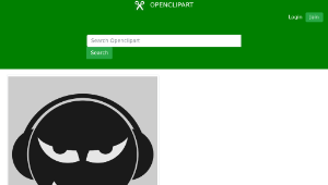 openclipart圖庫：Roll Music Headphone縮圖