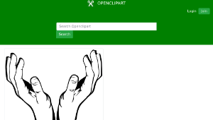 openclipart圖庫：Hands Line Art-資源代表圖