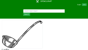 openclipart圖庫：Ladle-資源代表圖