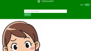 openclipart圖庫：Perplexed Female (#3)-資源代表圖