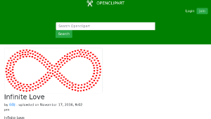 openclipart圖庫：Infinite Love縮圖