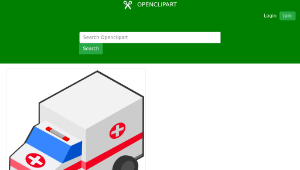 openclipart圖庫：Isometric Ambulance-資源代表圖