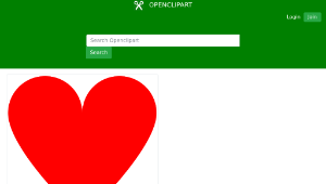 openclipart圖庫：Traditional Heart-資源代表圖