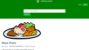openclipart圖庫：Meal Plate-資源代表圖