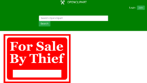 openclipart圖庫：For Sale By Thief-資源代表圖