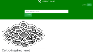 openclipart圖庫：Celtic-inspired knot-資源代表圖