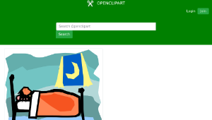 openclipart圖庫：A person dreaming-資源代表圖