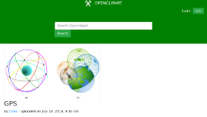 openclipart圖庫：GPS-資源代表圖