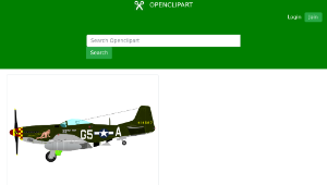 openclipart圖庫：MUSTANG P-51 D-資源代表圖