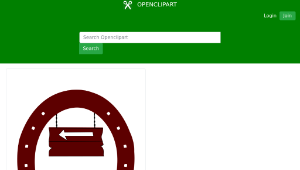 openclipart圖庫：Arrow-sign-horseshoe-back縮圖