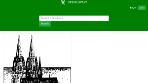 openclipart圖庫：Kölner Dom縮圖