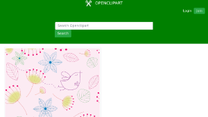 openclipart圖庫：Floral Garden Seamless Pattern縮圖