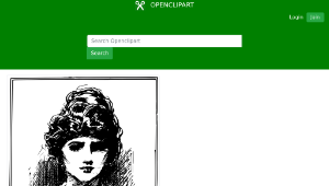 openclipart圖庫：Lady with a Crystal Ball縮圖