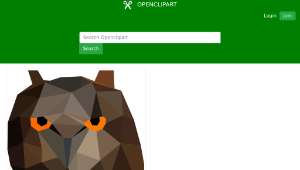 openclipart圖庫：Low Poly Owl Head-資源代表圖