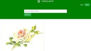 openclipart圖庫：Rose 7-資源代表圖