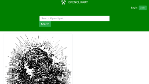 openclipart圖庫：Pretty Lady's Face