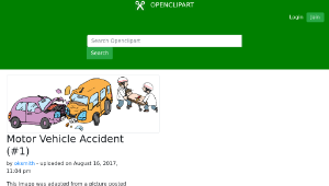 openclipart圖庫：Motor Vehicle Accident (#1)-資源代表圖