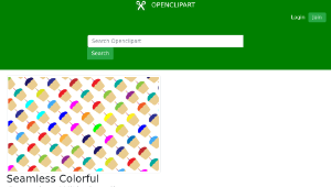 openclipart圖庫：Seamless Colorful Cupcakes With Candles Pattern Rotated縮圖