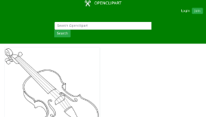 openclipart圖庫：letra V de vioin para colorear-資源代表圖