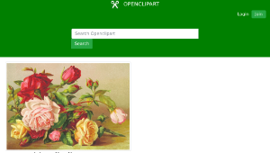 openclipart圖庫：Roses (detailed)-資源代表圖