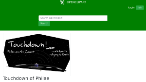 openclipart圖庫：Touchdown of Philae-資源代表圖