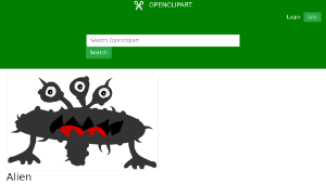 openclipart圖庫：Alien縮圖