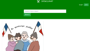 openclipart圖庫：Bastille Day縮圖