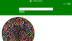 openclipart圖庫：Psychedelic Chromatic Disco Ball縮圖