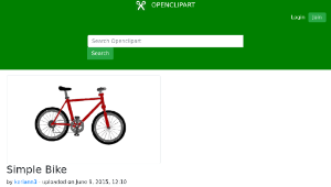 openclipart圖庫：Simple Bike-資源代表圖