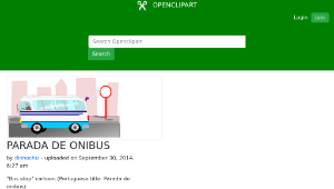 openclipart圖庫：PARADA DE ONIBUS縮圖