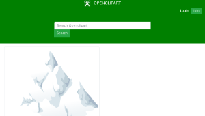 openclipart圖庫：Alpine Landscape Cone Top Snow 01a Al1-資源代表圖