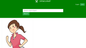 openclipart圖庫：Woman running (#1)-資源代表圖