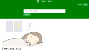 openclipart圖庫：Sleeping (#1)