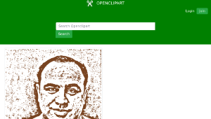 openclipart圖庫：Al Capone Mug Shot縮圖
