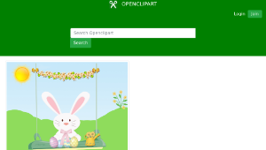 openclipart圖庫：Easter Rabbit