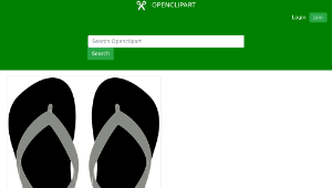 openclipart圖庫：Flipflops 16縮圖