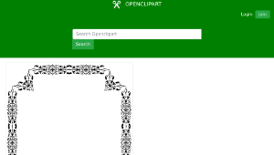 openclipart圖庫：Ornamental Divider Frame 12縮圖