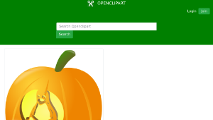 openclipart圖庫：Tux pumpkin縮圖