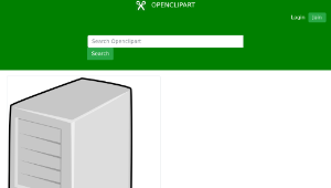 openclipart圖庫：Fax Server縮圖