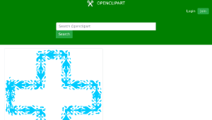 openclipart圖庫：Holy Water Cross縮圖