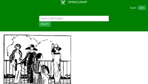 openclipart圖庫：Stylish Girls Outside縮圖